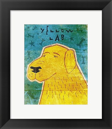 Framed Lab (yellow) Print