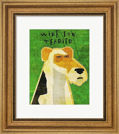 Framed Wire Fox Terrier Print