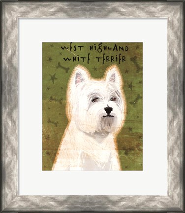 Framed West Highland White Terrier Print