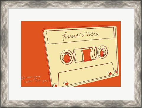 Framed Lunastrella Mix Tape Print