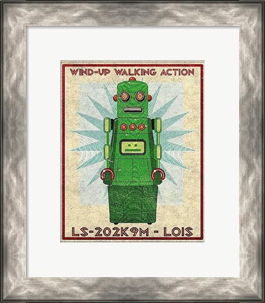 Framed Lois Box Art Robot Print