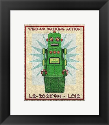 Framed Lois Box Art Robot Print