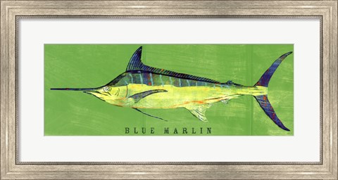 Framed Blue Marlin Print