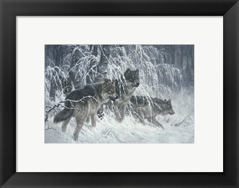 Framed Edge of Winter (detail) Print