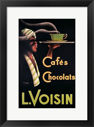 Framed L. Voisin Cafes &amp; Chocolats, 1935 Print