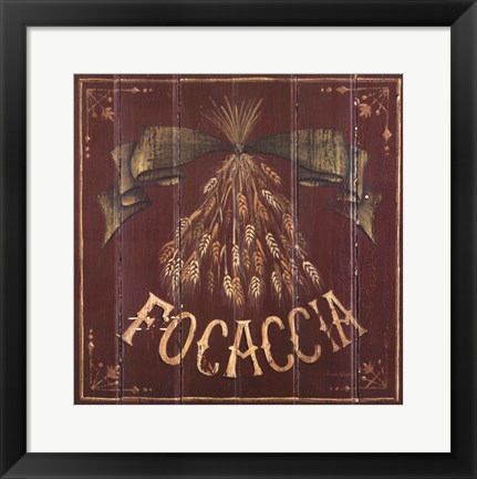 Framed Focaccia Print