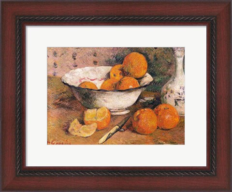 Framed Still life with Oranges, 1881 Print