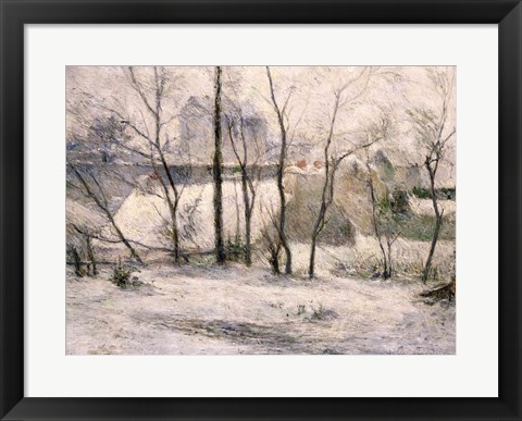 Framed Winter Landscape, 1879 Print