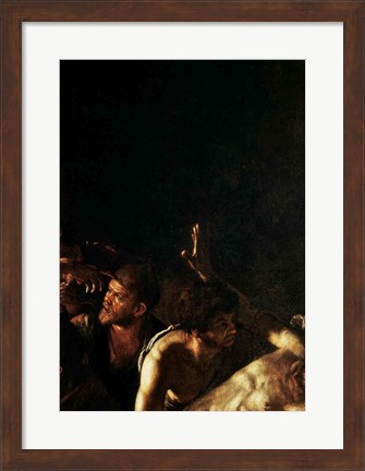 Framed Resurrection of Lazarus, Center Detail Print