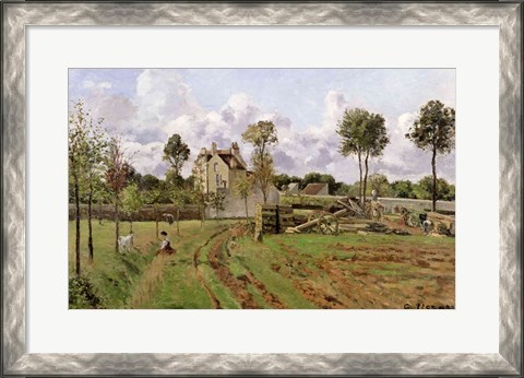 Framed Landscape, Louveciennes Print