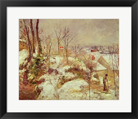 Framed Snow Scene Print