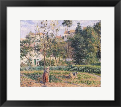 Framed Vegetable Garden at the Hermitage, Pontoise, 1879 Print