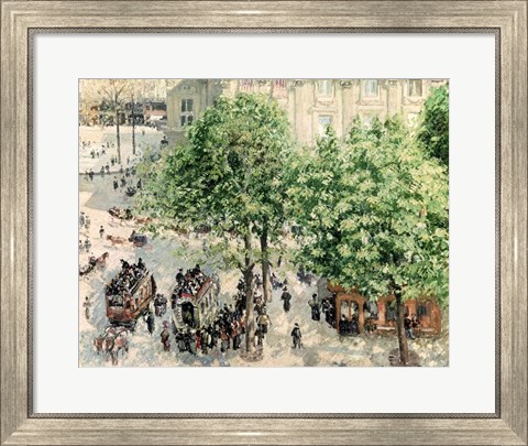 Framed Place du Theatre-Francais, Spring, 1898 Print