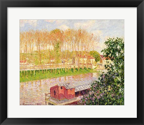 Framed Sunset at Moret-sur-Loing, 1901 Print