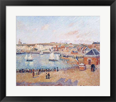 Framed Outer Harbour at Dieppe, 1902 Print