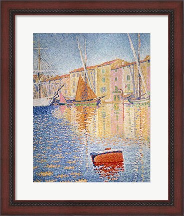 Framed Red Buoy, Saint Tropez, 1895 Print