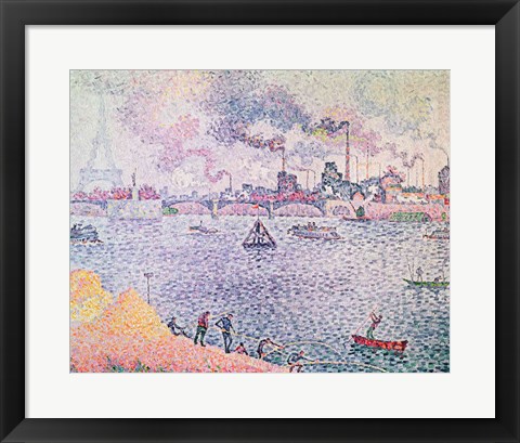 Framed Seine, Grenelle, 1899 Print