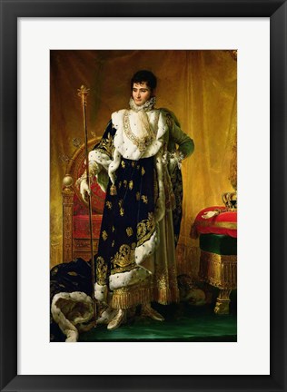 Framed Portrait of Jerome Bonaparte Print