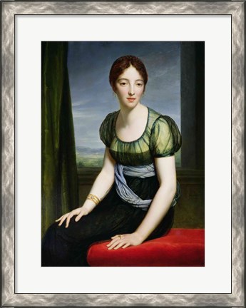 Framed Portrait of Madame Regnault de Saint-Jean d&#39;Angely Print