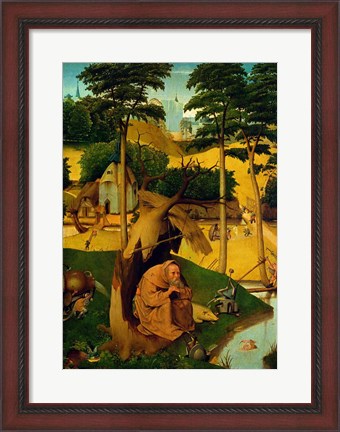 Framed Temptation of St. Anthony, 1490 Print