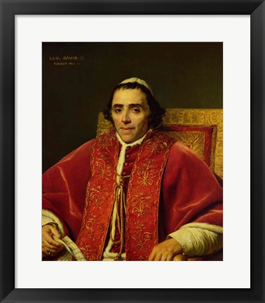 Framed Portrait of Pope Pius VII Print
