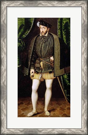 Framed Portrait of Henri II Print
