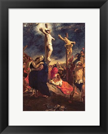 Framed Christ on the Cross, 1835 Print
