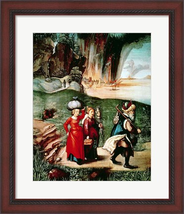 Framed Lot and his Daughters Print