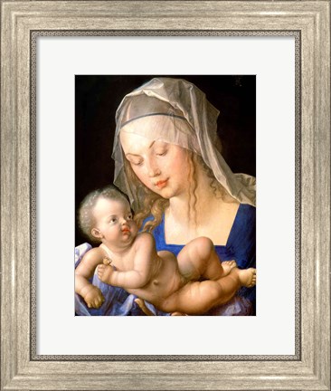 Framed Virgin and child holding a half-eaten pear, 1512 Print