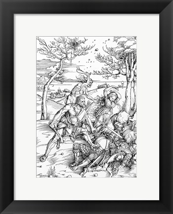 Framed Hercules Killing the Molionides Print
