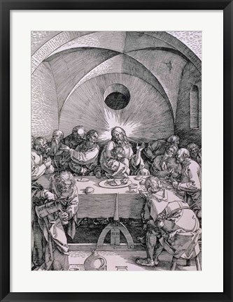 Framed Last Supper from the &#39;Great Passion&#39; Print