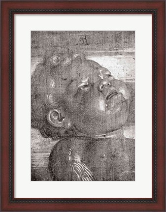 Framed Cherubim Crying, 1521 Print