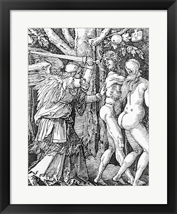 Framed Expulsion from Paradise, 1510 Print