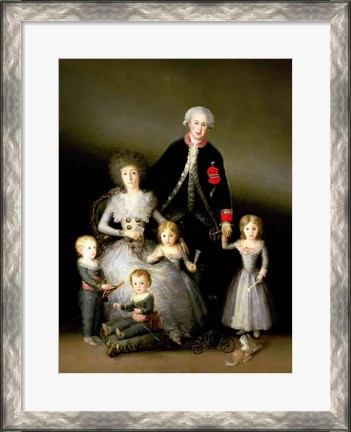 Framed Duke of Osuna and his Family, 1788 Print