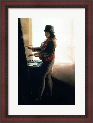 Framed Self Portrait in the Studio Print