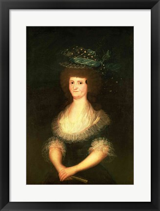 Framed Portrait of Queen Maria Luisa - sitting Print