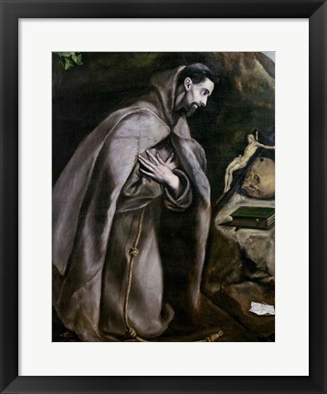 Framed St. Francis of Assisi Print