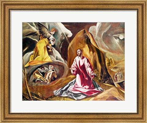 Framed Agony in the Garden of Gethsemane Print
