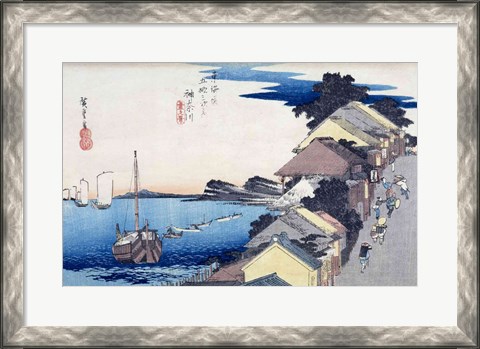 Framed Kanagawa: View of the Ridge Print