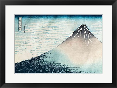 Framed Fuji in Clear Weather Print