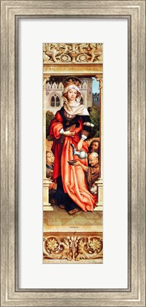 Framed St. Elizabeth of Hungary Print