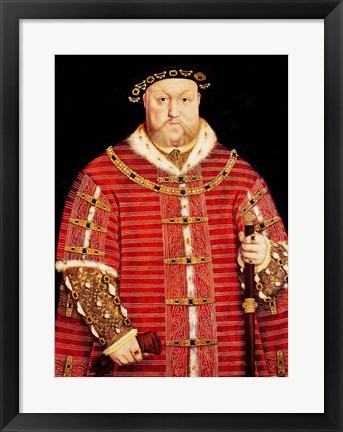 Framed Portrait of Henry VIII D Print