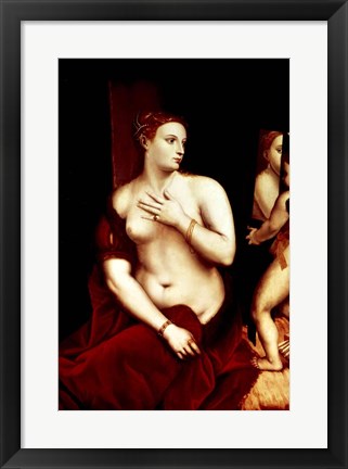 Framed Venus in Front of the Mirror Print