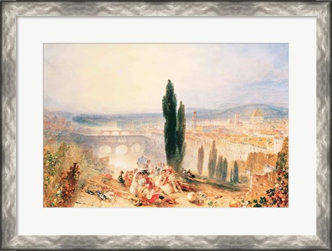 Framed Florence from near San Miniato, 1828 Print