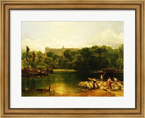 Framed Windsor Castle from the Thames Print