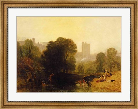 Framed Near the Thames Lock, Windsor, c.1809 Print