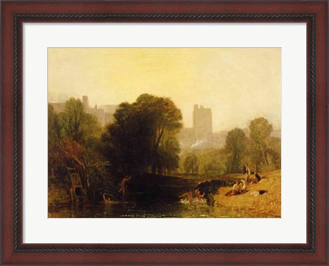 Framed Near the Thames Lock, Windsor, c.1809 Print