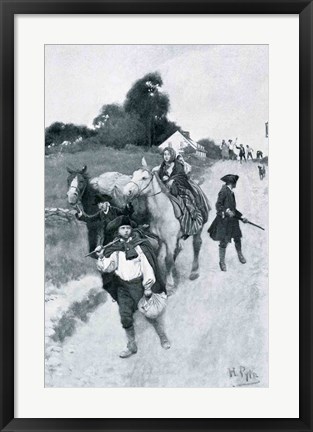 Framed Tory Refugees on Their Way to Canada, illustration from &#39;Colonies and Nation&#39; Print