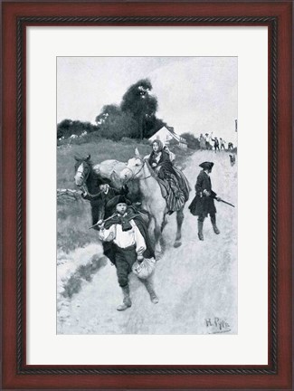 Framed Tory Refugees on Their Way to Canada, illustration from &#39;Colonies and Nation&#39; Print