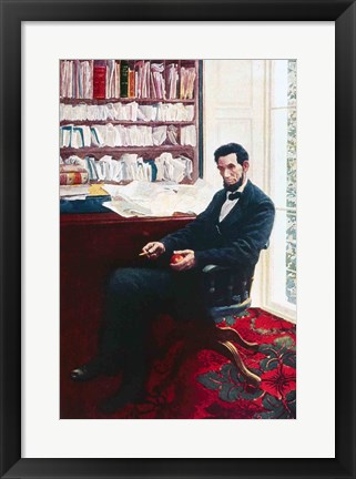 Framed Portrait of Abraham Lincoln Print